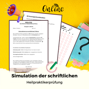 Simulation der schriftlichen Heilpraktiker- Prüfung