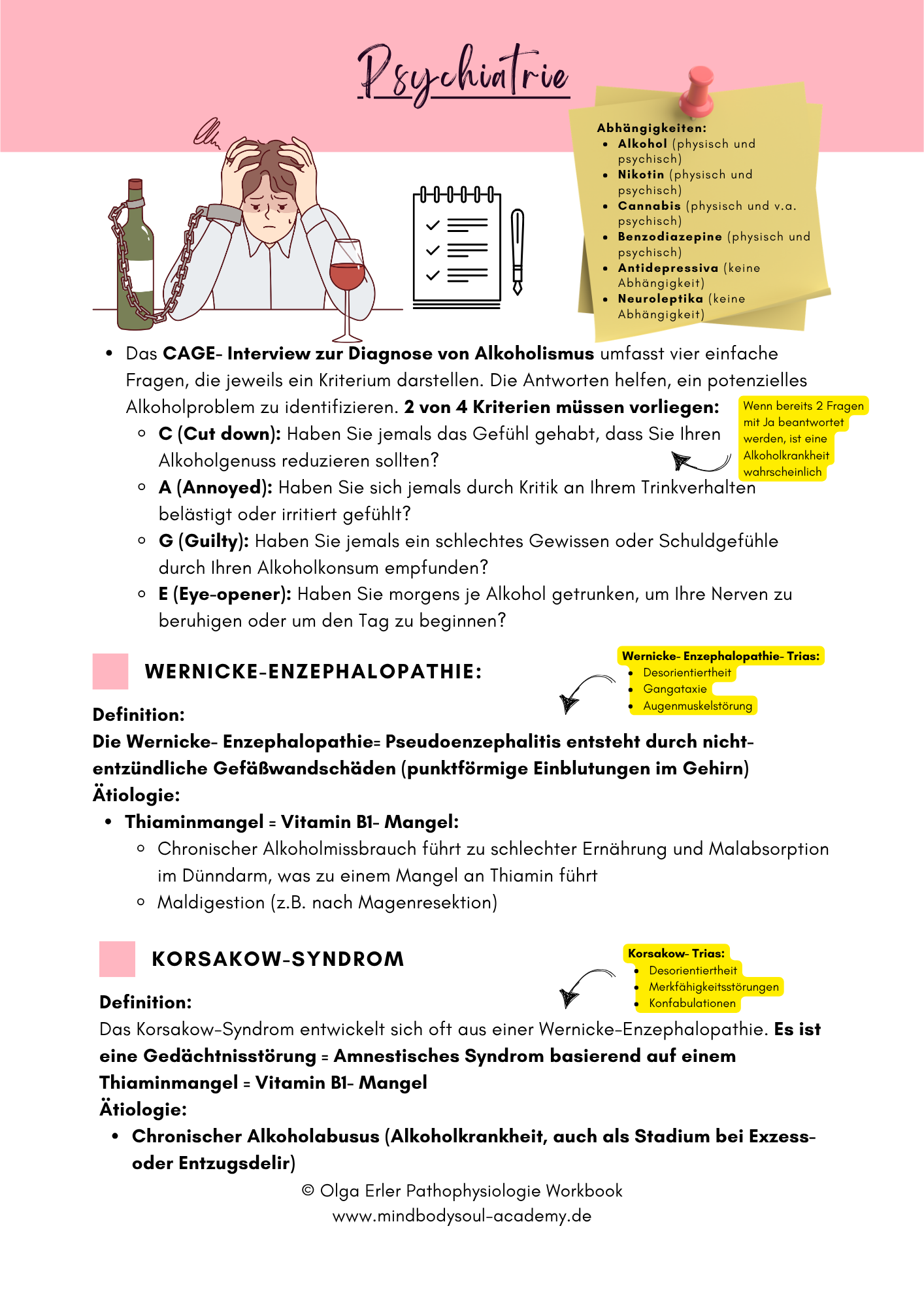 Digitales Workbook Nr.14 - Psychiatrie- Heilpraktiker- Prüfungsvorbereitung – Bild 7