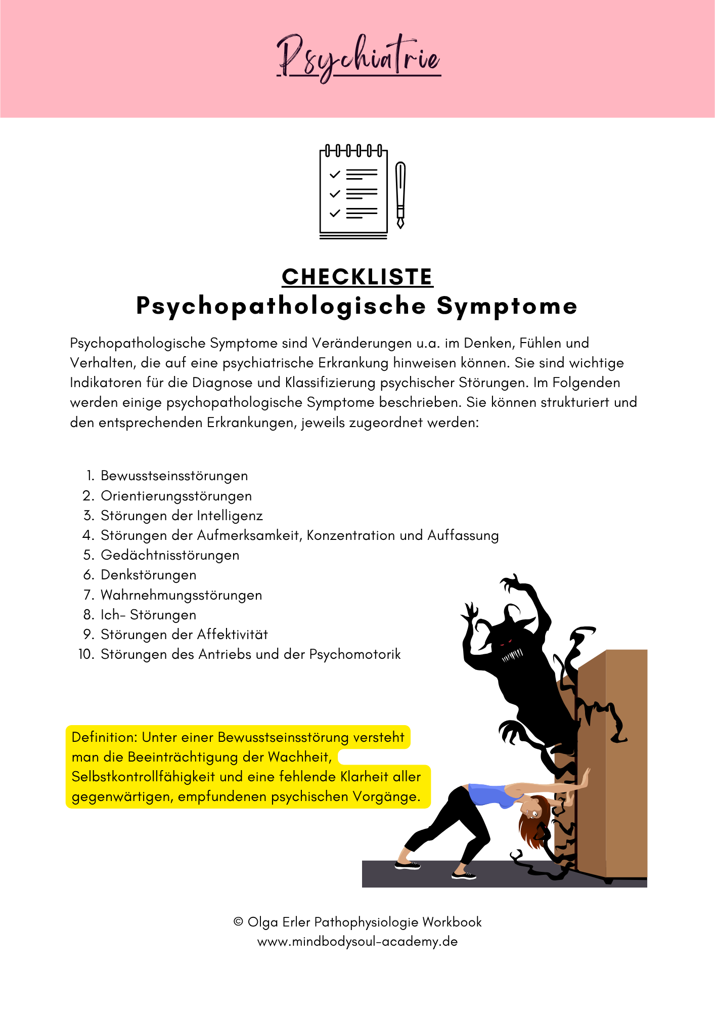 Digitales Workbook Nr.14 - Psychiatrie- Heilpraktiker- Prüfungsvorbereitung – Bild 3