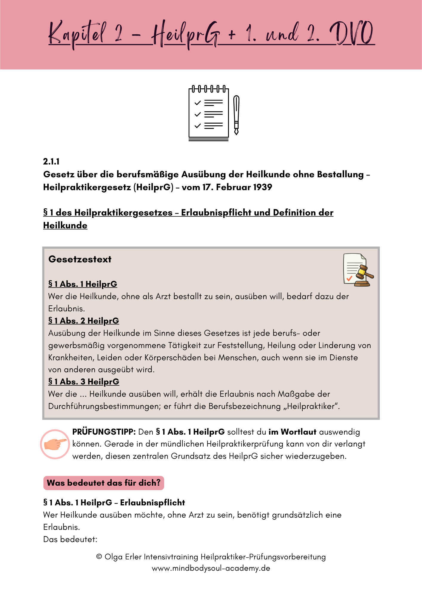 Achtung: Workbook Gesetzeskunde für die Heilpraktiker-Prüfungsvorbereitung ⚖️ Digitales Workbook Nr.15 – Bild 7