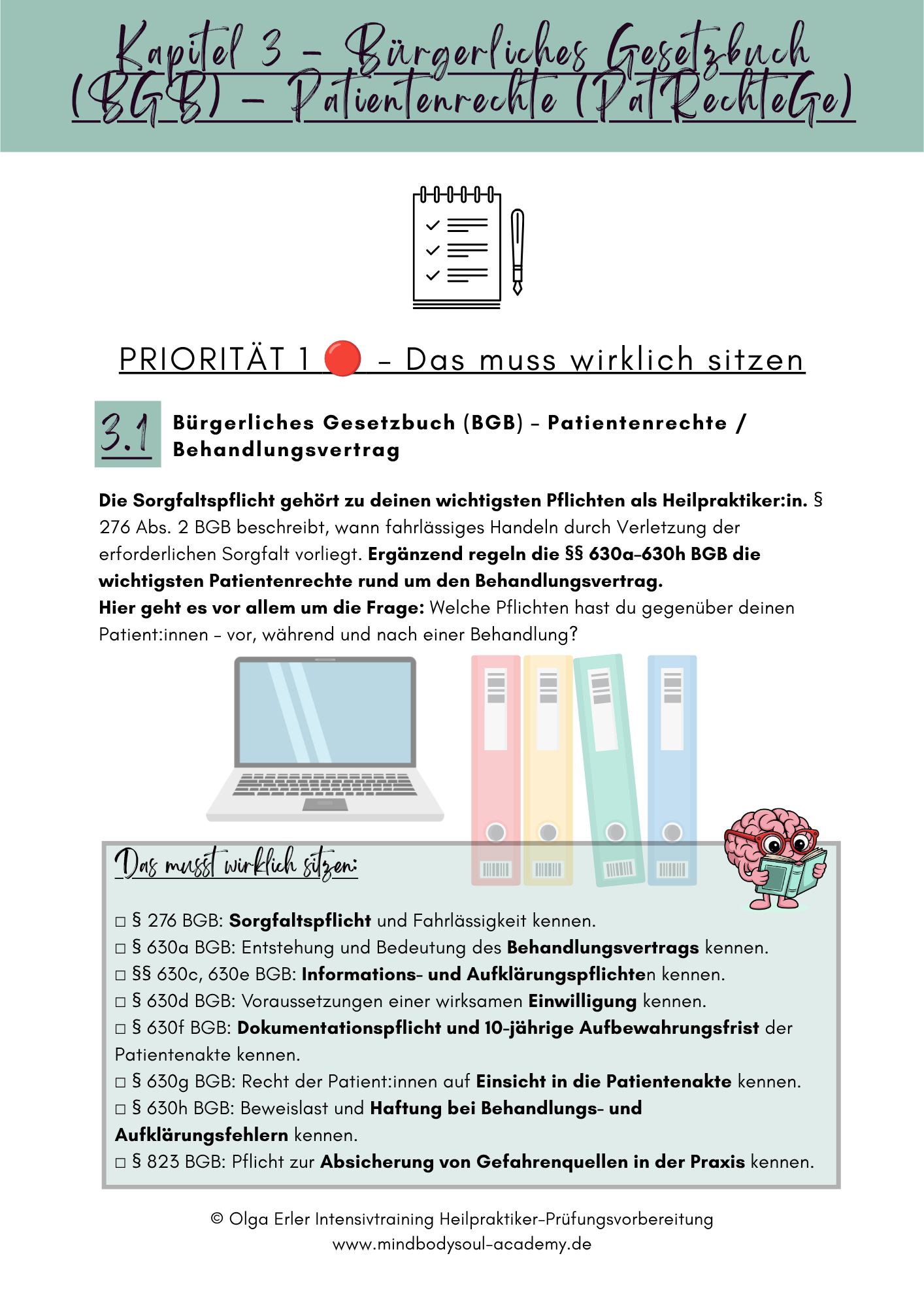 Achtung: Workbook Gesetzeskunde für die Heilpraktiker-Prüfungsvorbereitung ⚖️ Digitales Workbook Nr.15 – Bild 4